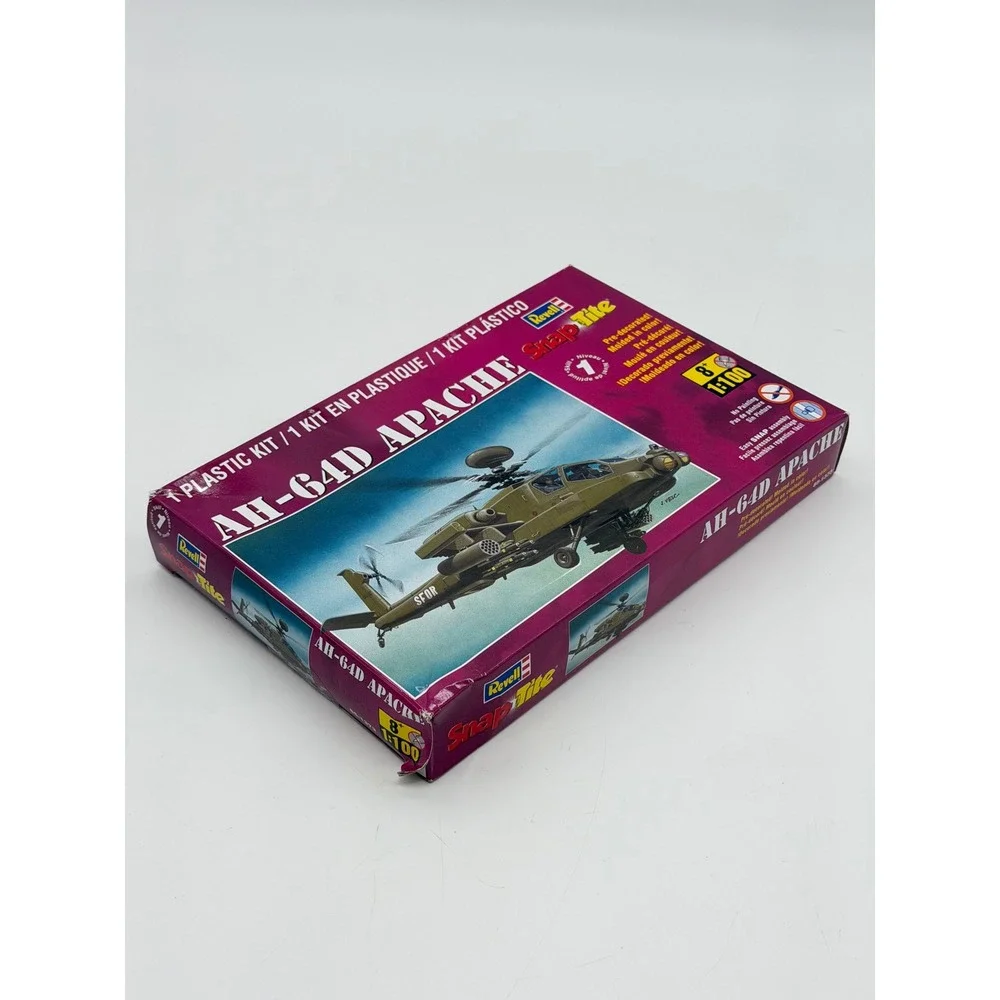 1:100 Scale Revell #85-1373 AH-64D Apache Helicopter SnapTite Plastic Model‎ Kit